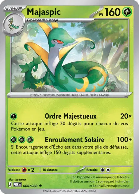 Majaspic (POR 006/088) - ME03 Équilibre Parfait - Carte Pokémon