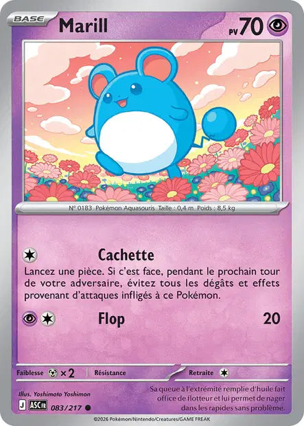 Marill (ASC 083/217) - ME02.5 Héros Transcendants - Carte Pokémon - DracauGames