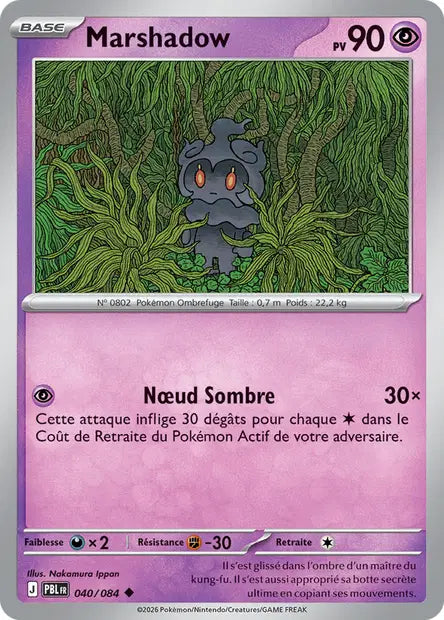 Pokémon - ME05 Nuit Noire - Marshadow (PBL 040/084)