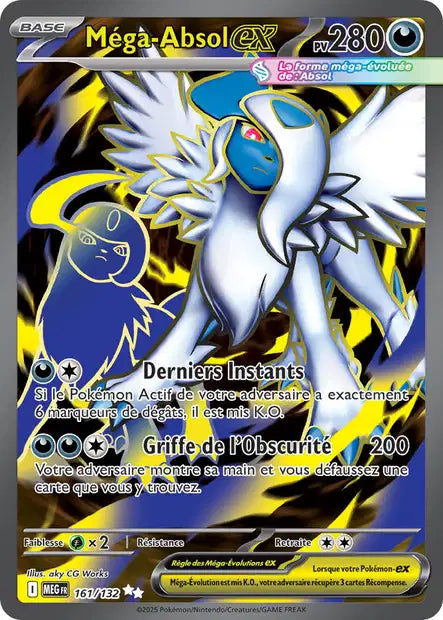 Mega Absol ex (MEG 161/132) - Méga-Évolutions - Carte Pokémon ME01