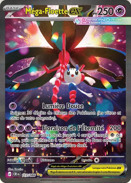 Méga-Floette ex (CRI 117/086) - ME04 Chaos Ascendant - Carte Pokémon
