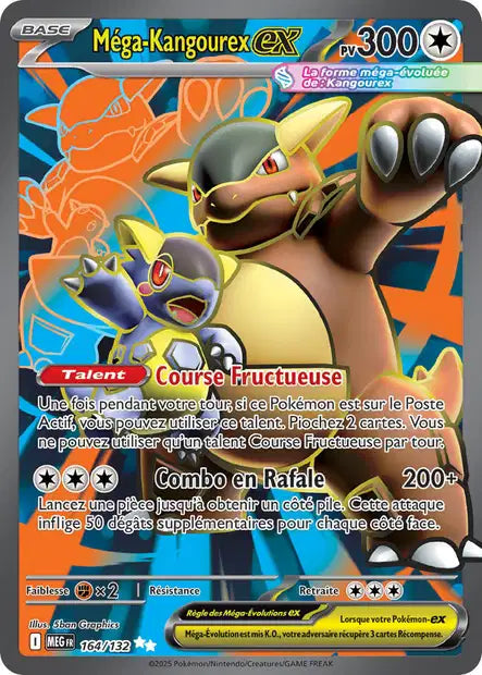 Mega Kangourex ex (MEG 164/132) - Méga-Évolutions - Carte Pokémon ME01