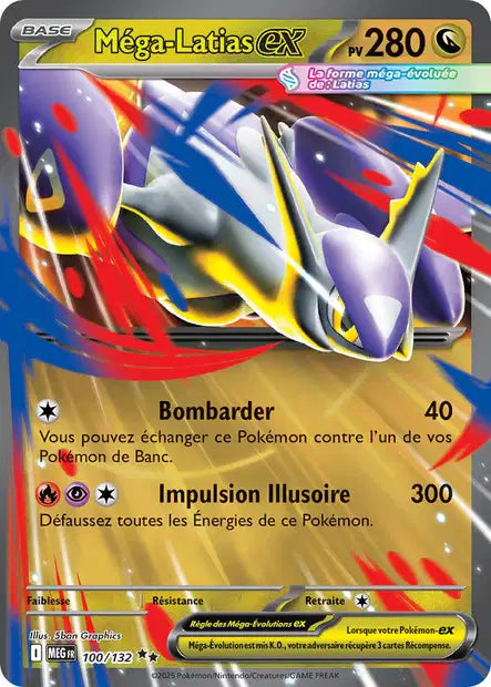 Mega Latias ex (MEG 100/132) - Méga-Évolutions - Carte Pokémon ME01