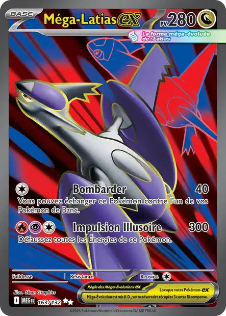 Mega Latias ex (MEG 163/132) - Méga-Évolutions - Carte Pokémon ME01