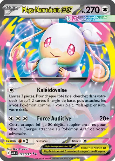 Mega Nanméouïe ex (ASC 172/217) - ME02.5 Héros Transcendants - Carte Pokémon