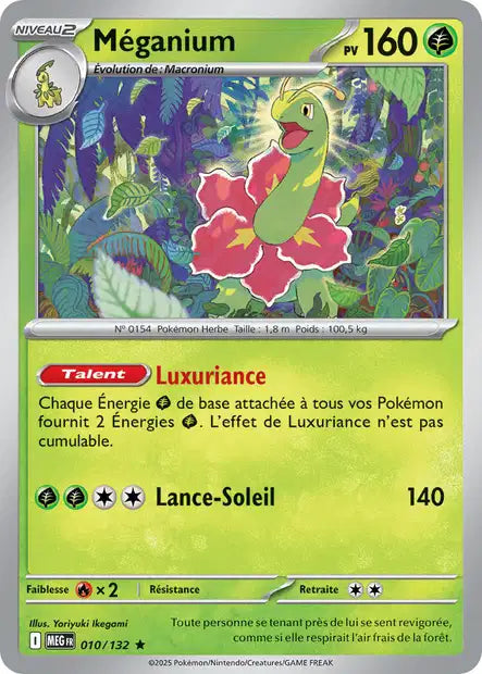 Méganium (MEG 010/132) - Méga-Évolutions - Carte Pokémon ME01