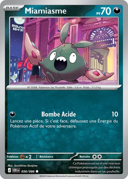 Miamiasme (CRI 056/086) - ME04 Chaos Ascendant - Carte Pokémon - DracauGames