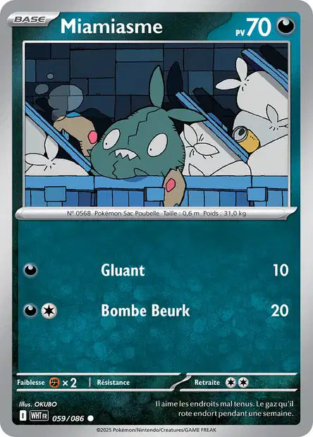 Miamiasme (WHT 059/086) - Flamme Blanche - Carte Pokémon EV10.5