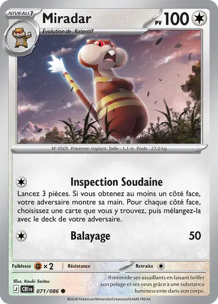 Miradar (CRI 071/086) - ME04 Chaos Ascendant - Carte Pokémon - DracauGames