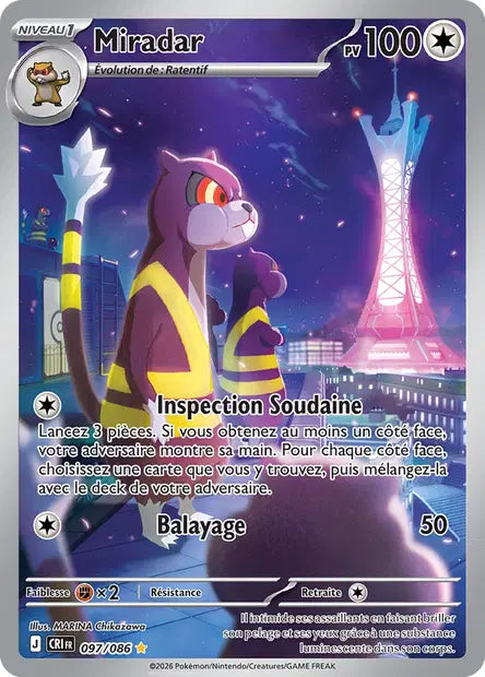Miradar (CRI 097/086) - ME04 Chaos Ascendant - Carte Pokémon - DracauGames