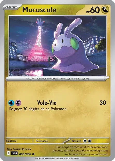 Mucuscule (CRI 066/086) - ME04 Chaos Ascendant - Carte Pokémon - DracauGames