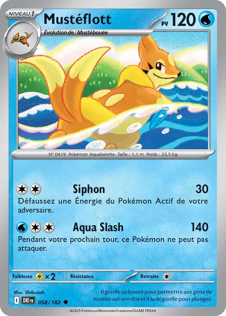 (DRI 058) Mustéflott - Rivalités Destinées - Carte Pokémon - DracauGames