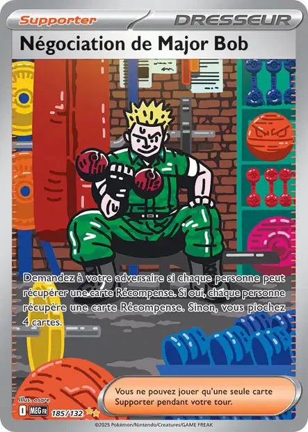 Négociation de Major Bob (MEG 185/132) - Méga-Évolutions - Carte Pokémon ME01