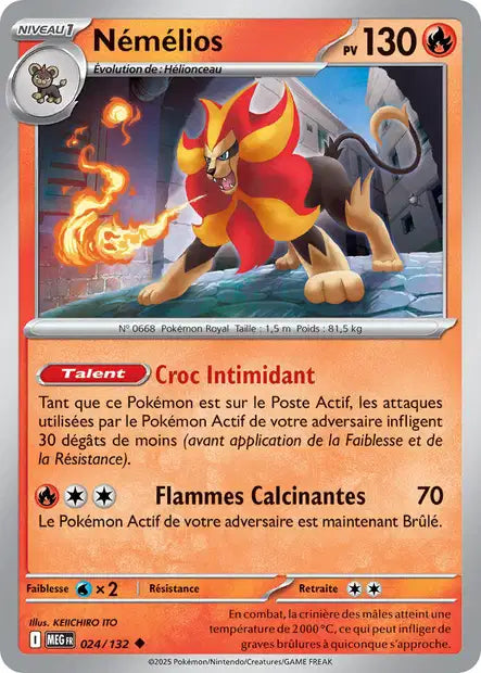 Némélios (MEG 024/132) - Méga-Évolutions - Carte Pokémon ME01