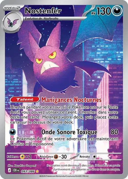 Nostenfer (CRI 093/086) - ME04 Chaos Ascendant - Carte Pokémon - DracauGames
