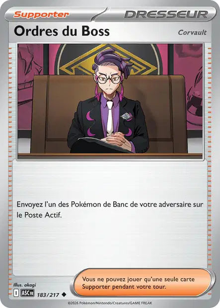 Ordres du Boss - Corvault (ASC 183/217) - ME02.5 Héros Transcendants - Carte Pokémon