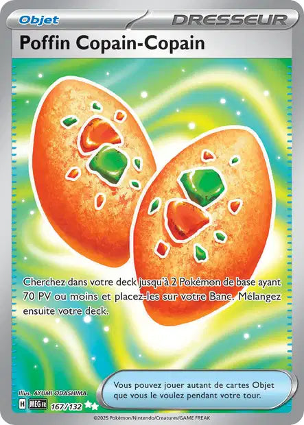 Poffin Copain-Copain (MEG 167/132) - Méga-Évolutions - Carte Pokémon ME01