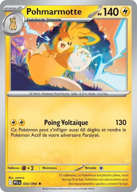 Pohmarmotte (PFL 034/094) - ME02 Flammes Fantasmagoriques - Carte Pokémon