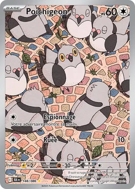 Poichigeon (BLK 148/086) - Foudre Noire - Carte Pokémon EV10.5