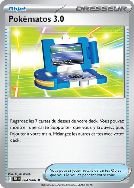 Pokématos 3.0 (BLK 084) - Foudre Noire - Carte Pokémon EV10.5