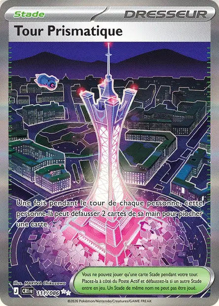 Tour Prismatique (CRI 111/086) - ME04 Chaos Ascendant - Carte Pokémon - DracauGames