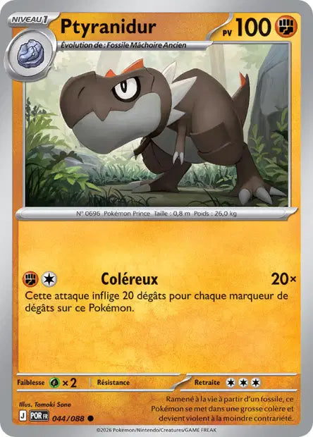 Ptyranidur (POR 044/088) - ME03 Équilibre Parfait - Carte Pokémon