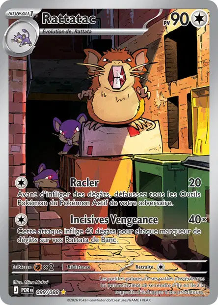 Rattatac (POR 099/088) - ME03 Équilibre Parfait - Carte Pokémon