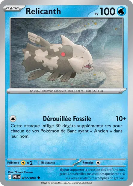 Pokémon - ME05 Nuit Noire - Relicanth (PBL 017/084)