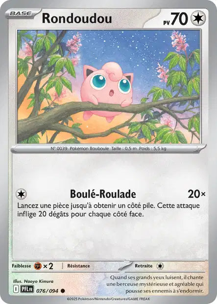 Rondoudou (PFL 076/094) - ME02 Flammes Fantasmagoriques - Carte Pokémon