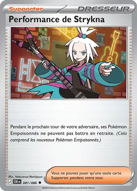 Performance de Strykna (CRI 081/086) - ME04 Chaos Ascendant - Carte Pokémon - DracauGames