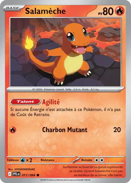 Salamèche (PFL 011/094) - ME02 Flammes Fantasmagoriques - Carte Pokémon