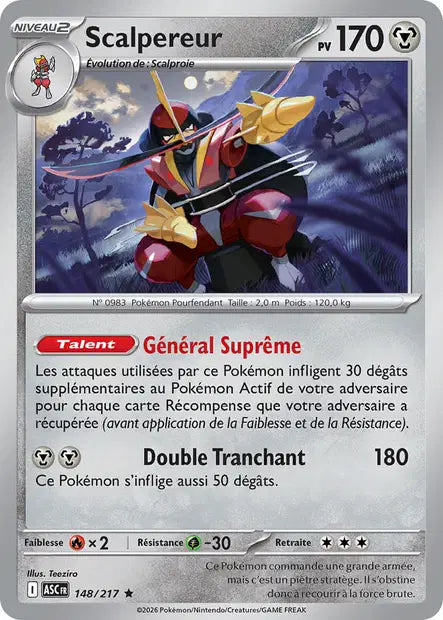 Scalpereur (ASC 148/217) - ME02.5 Héros Transcendants - Carte Pokémon