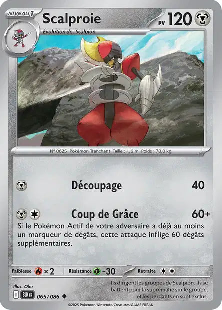 Scalproie (BLK 065) - Foudre Noire - Carte Pokémon EV10.5