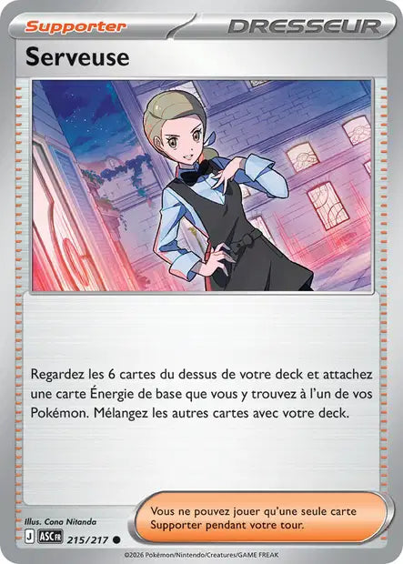 Serveuse (ASC 215/217) - ME02.5 Héros Transcendants - Carte Pokémon