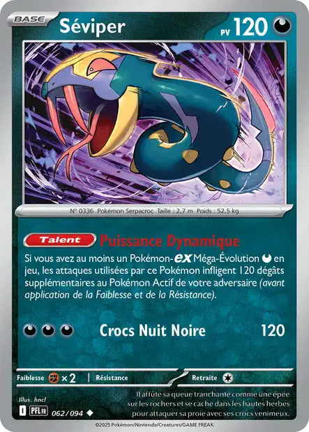 Séviper (PFL 062/094) - ME02 Flammes Fantasmagoriques - Carte Pokémon