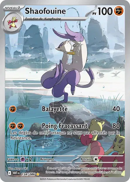 Shaofouine (WHT 134/086) - Flamme Blanche - Carte Pokémon EV10.5