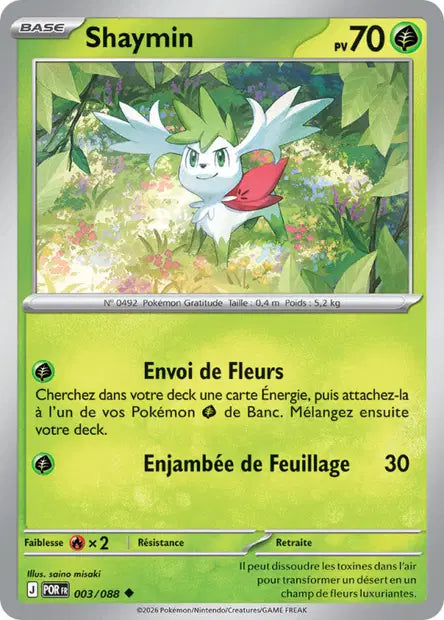 Shaymin (POR 003/088) - ME03 Équilibre Parfait - Carte Pokémon