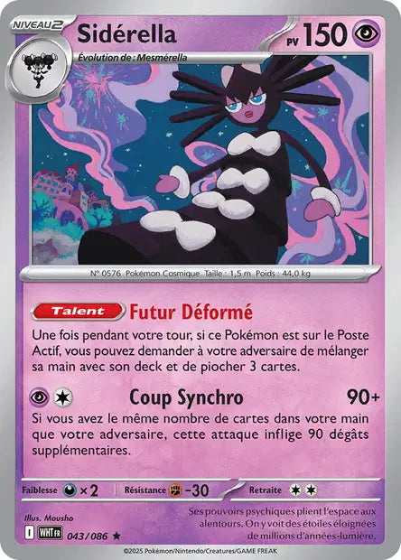 Sidérella (WHT 043/086) - Flamme Blanche - Carte Pokémon EV10.5