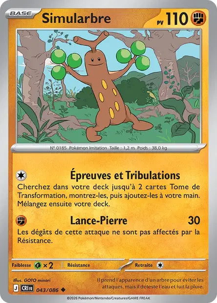 Simularbre (CRI 043/086) - ME04 Chaos Ascendant - Carte Pokémon - DracauGames