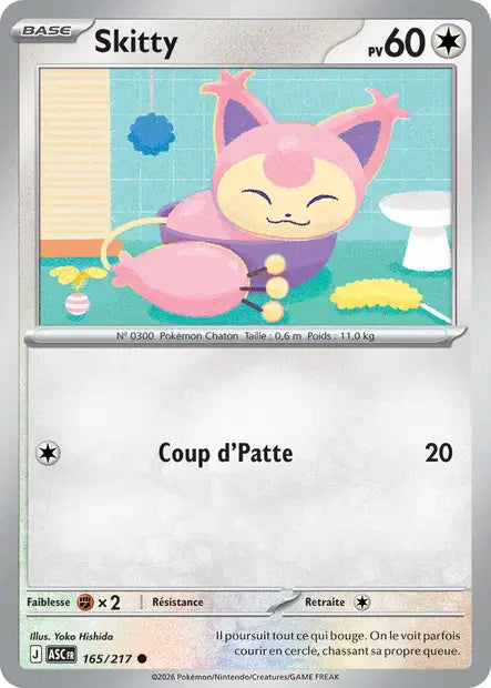 Skitty (ASC 165/217) - ME02.5 Héros Transcendants - Carte Pokémon - DracauGames