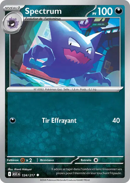 Spectrum (ASC 124/217) - ME02.5 Héros Transcendants - Carte Pokémon