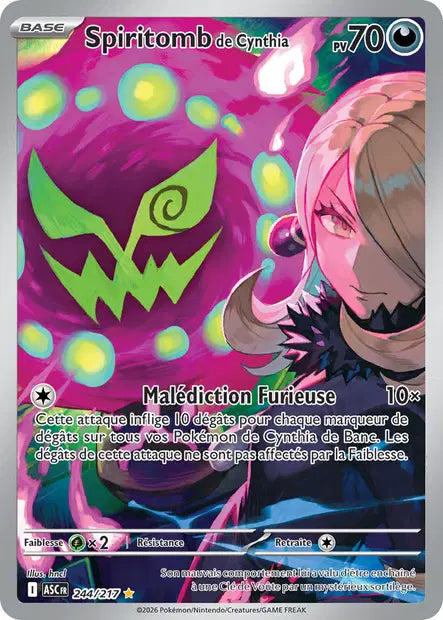 Spiritomb de Cynthia (ASC 244/217) - ME02.5 Héros Transcendants - Carte Pokémon