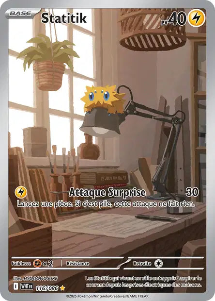Statitik (WHT 116/086) - Flamme Blanche - Carte Pokémon EV10.5
