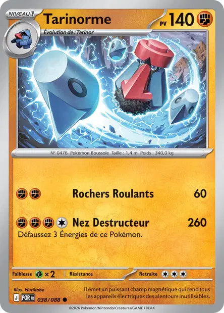 Tarinorme (POR 038/088) - ME03 Équilibre Parfait - Carte Pokémon
