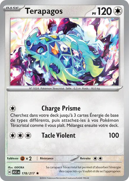 Terapagos (ASC 178/217) - ME02.5 Héros Transcendants - Carte Pokémon