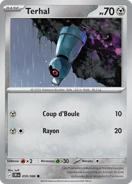 Terhal (CRI 059/086) - ME04 Chaos Ascendant - Carte Pokémon - DracauGames