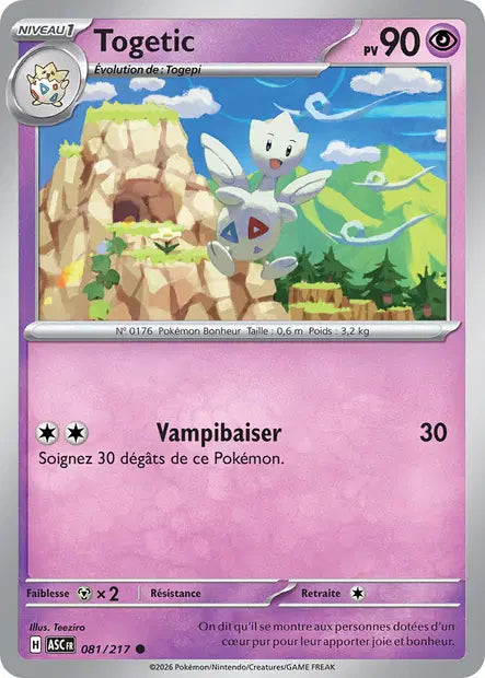 Togetic (ASC 081/217) - ME02.5 Héros Transcendants - Carte Pokémon - DracauGames
