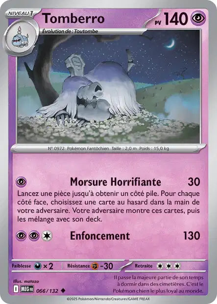 Tomberro (MEG 066/132) - Méga-Évolutions - Carte Pokémon ME01