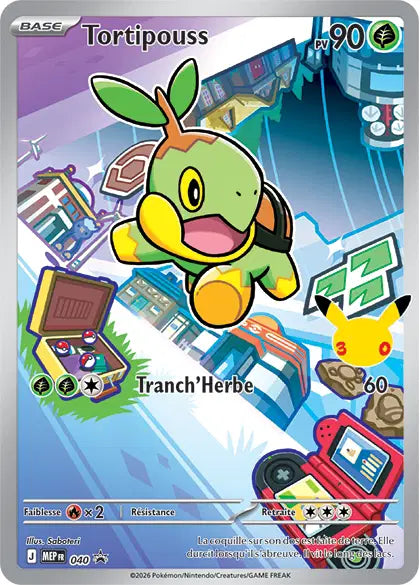 Tortipouss (MEP 040) - Promo Méga-Évolution - Carte Pokémon