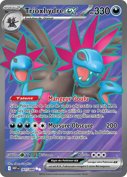 Trioxhydre ex (WHT 161/086) - Flamme Blanche - Carte Pokémon EV10.5